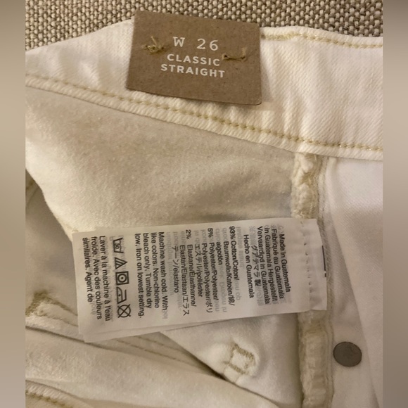 Madewell Women's Classic Straight Crop Jeans Tile White AJ203 NWT $128 - Picture 6 of 13